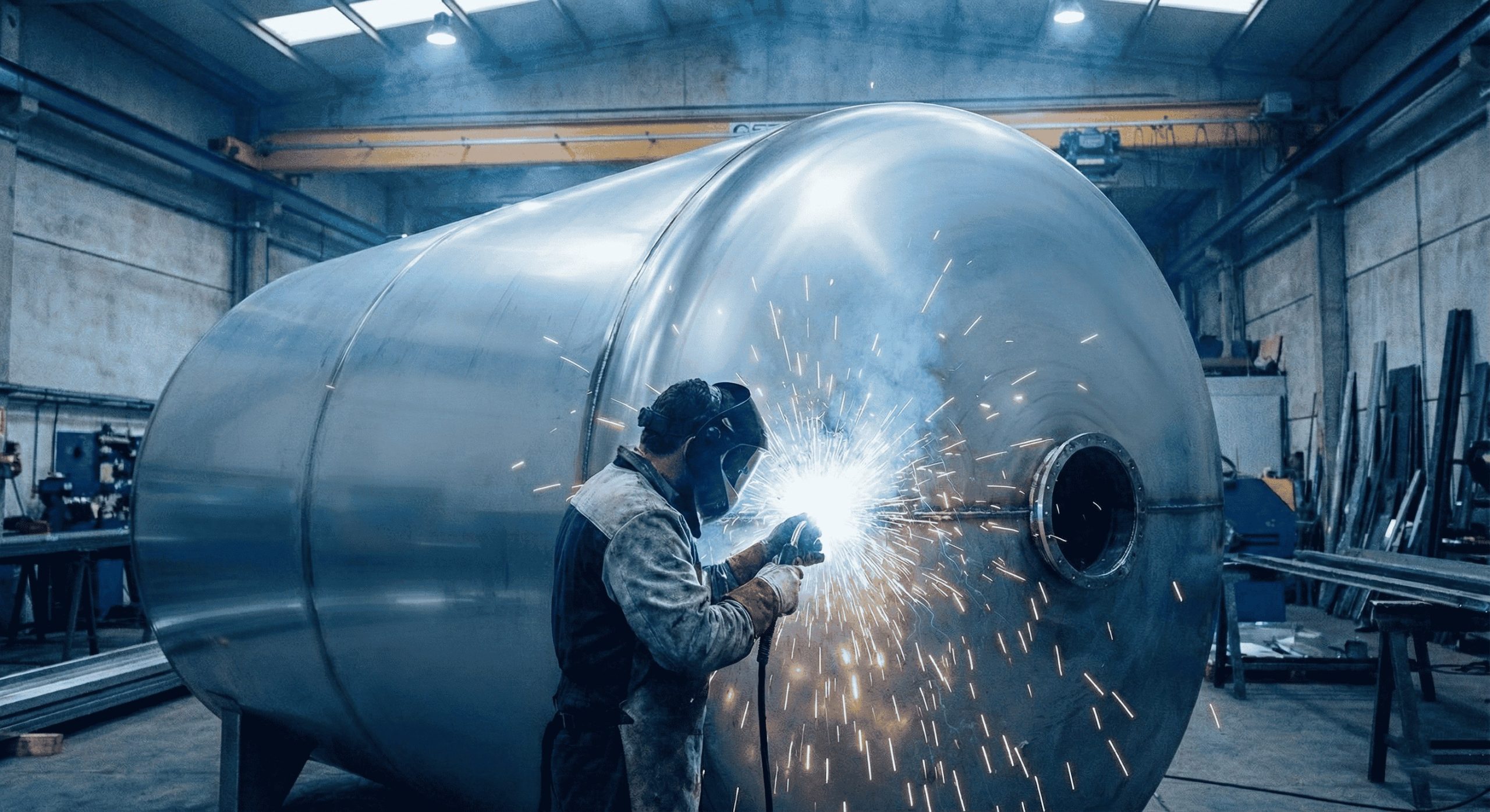 Fabricación de depósitos de acero inoxidable en Llorgil Calderería